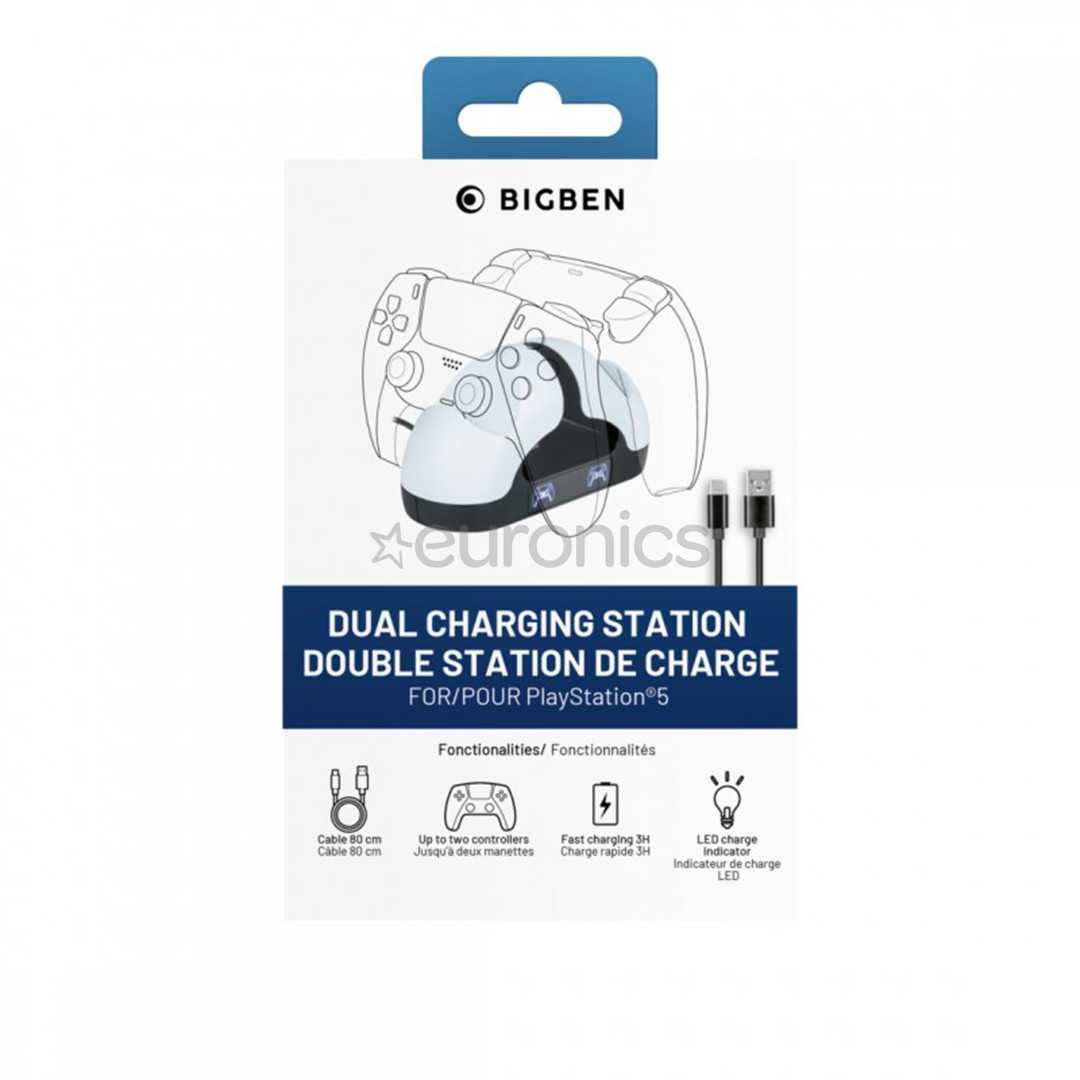 BigBen Nacon Dual Charging Station, PlayStation 5, белый - Зарядная станция для контроллеров