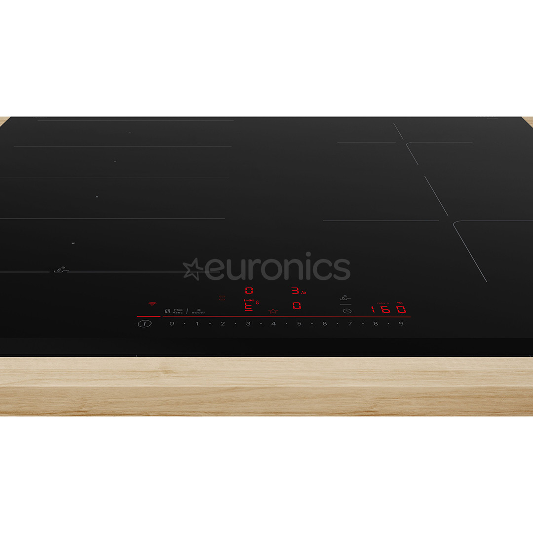 Bosch, Series 6, bez rāmja, melna - Iebūvējama indukcijas plīts virsma