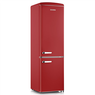 Severin, Retro, 244 L, augstums 181 cm, sarkana - Ledusskapis RKG8917