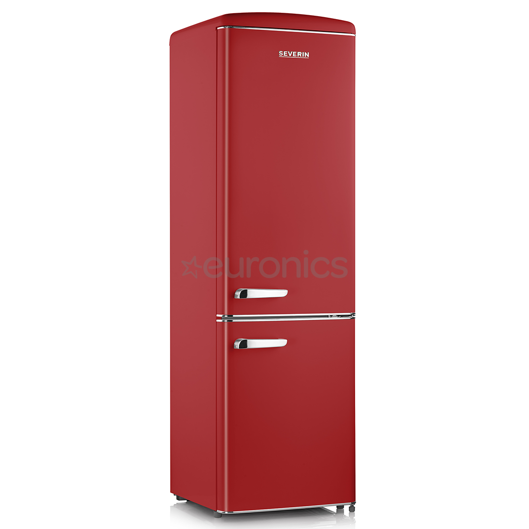 Severin, Retro, 244 L, height 181 cm, red - Refrigerator