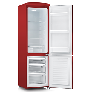 Severin, Retro, 244 L, height 181 cm, red - Refrigerator