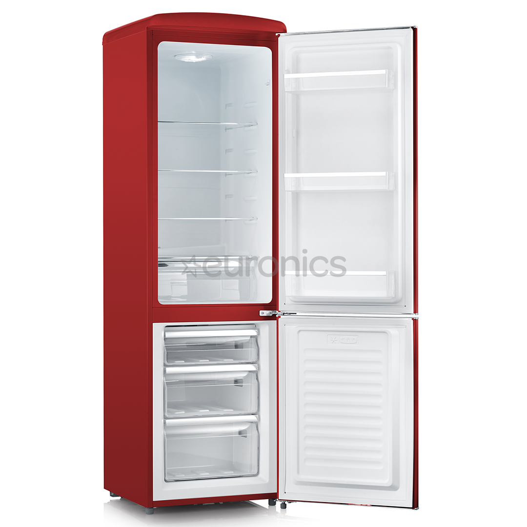 Severin, Retro, 244 L, height 181 cm, red - Refrigerator