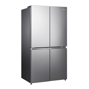 Hisense, Total No Frost, 609 L, height 179 cm, stainless steel - SBS Refrigerator