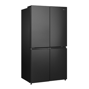 Hisense, Total No Frost, 609 L, height 179 cm, black - SBS Refrigerator