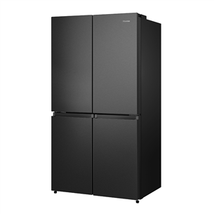 Hisense, Total No Frost, 609 L, height 179 cm, black - SBS Refrigerator