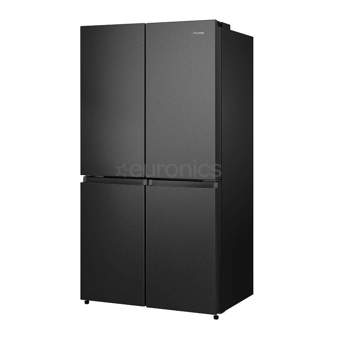 Hisense, Total No Frost, 609 L, height 179 cm, black - SBS Refrigerator