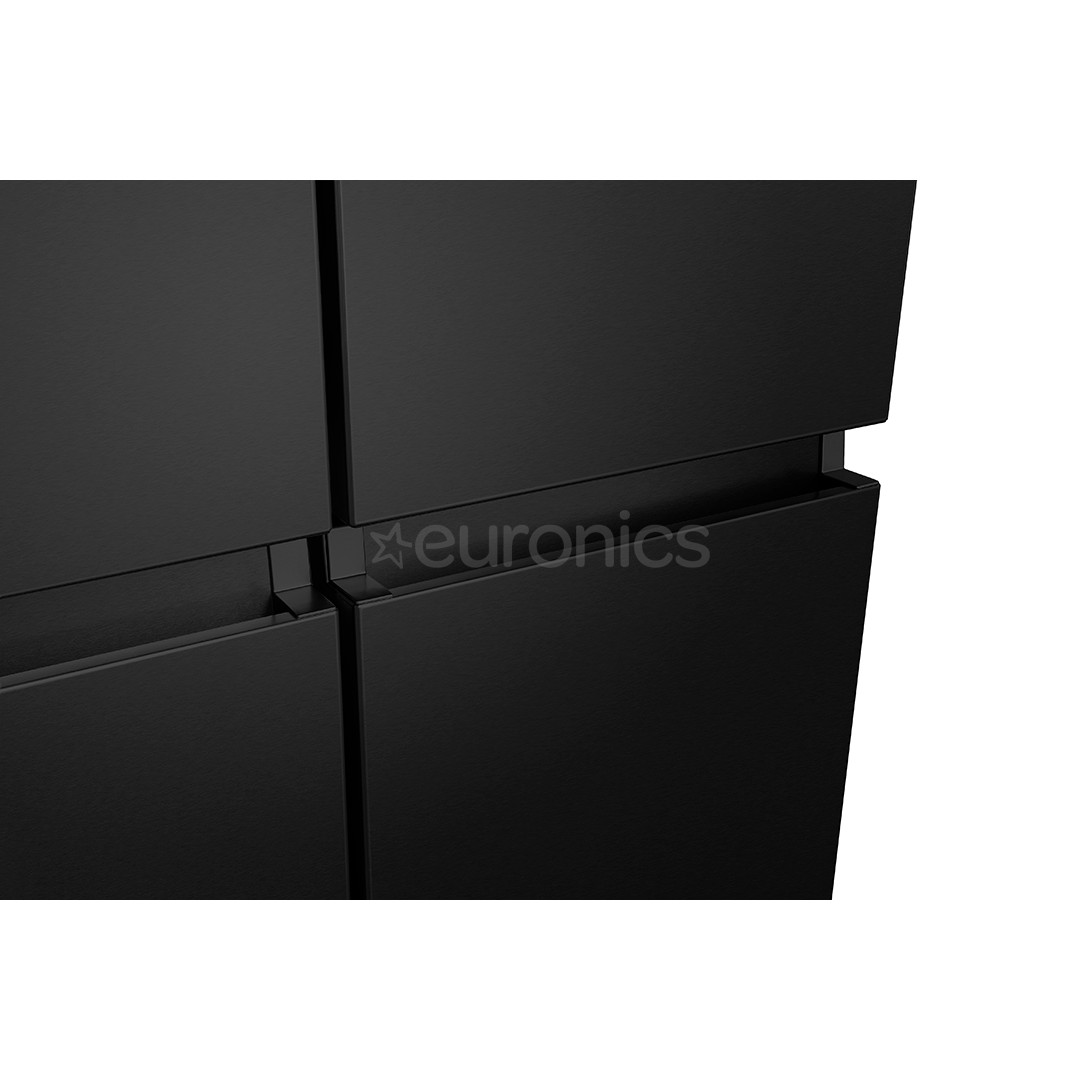 Hisense, Total No Frost, 609 L, height 179 cm, black - SBS Refrigerator