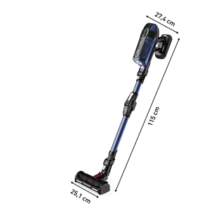 Tefal X-Force Flex 12.60 Aqua, blue - Cordless vacuum cleaner + removable battery