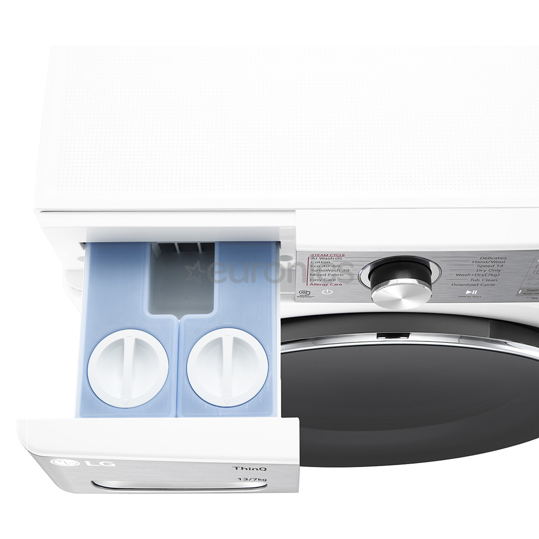 LG, 13 кг / 7 кг, глубина 61,5 см, 1400 об/мин - Стирально-сушильная машина