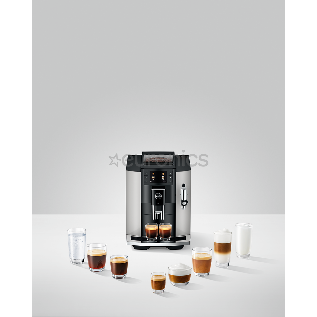 JURA E8 Platin (EC), grey - Espresso machine