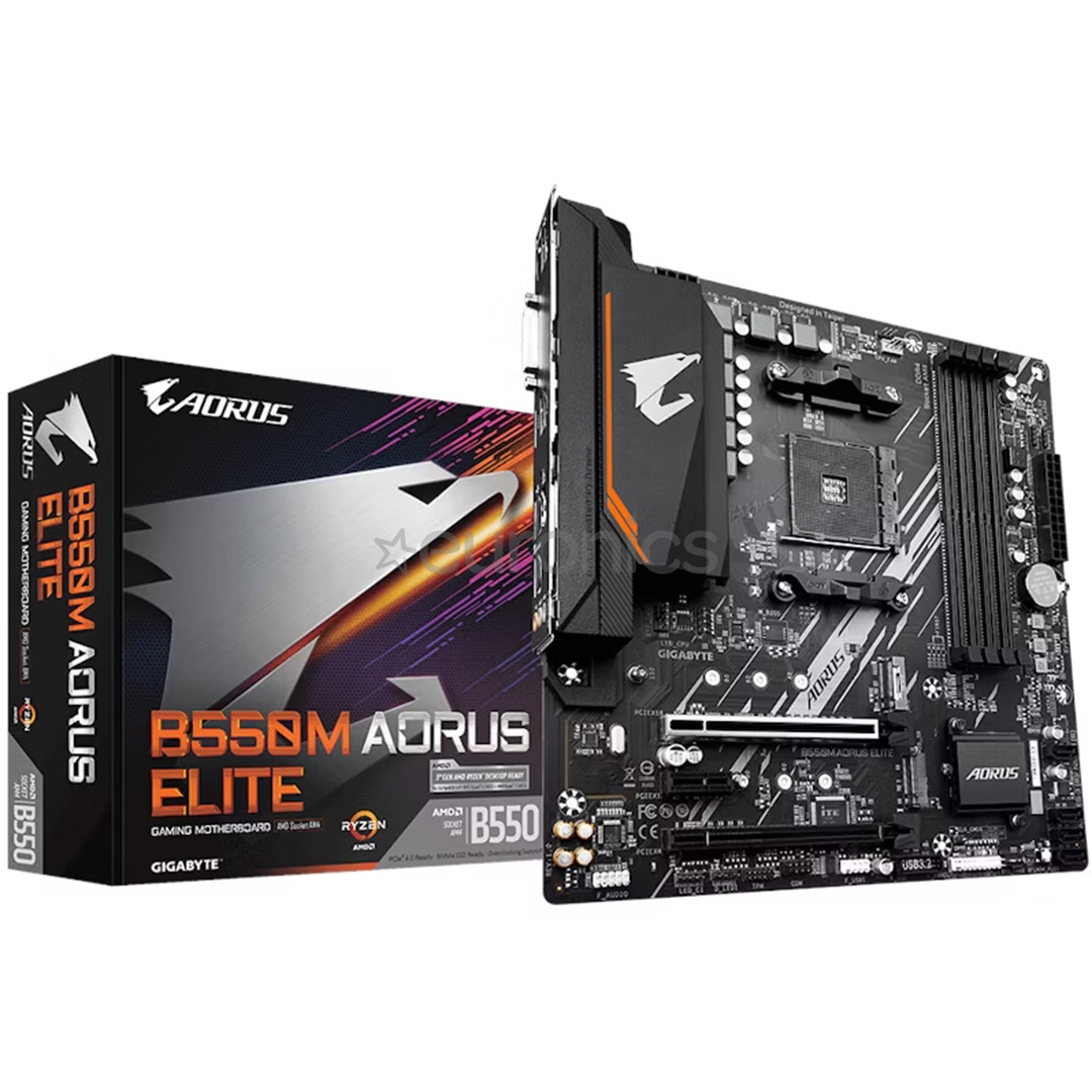 Gigabyte B550M Aorus Elite 1.3, mATX - Mātesplate
