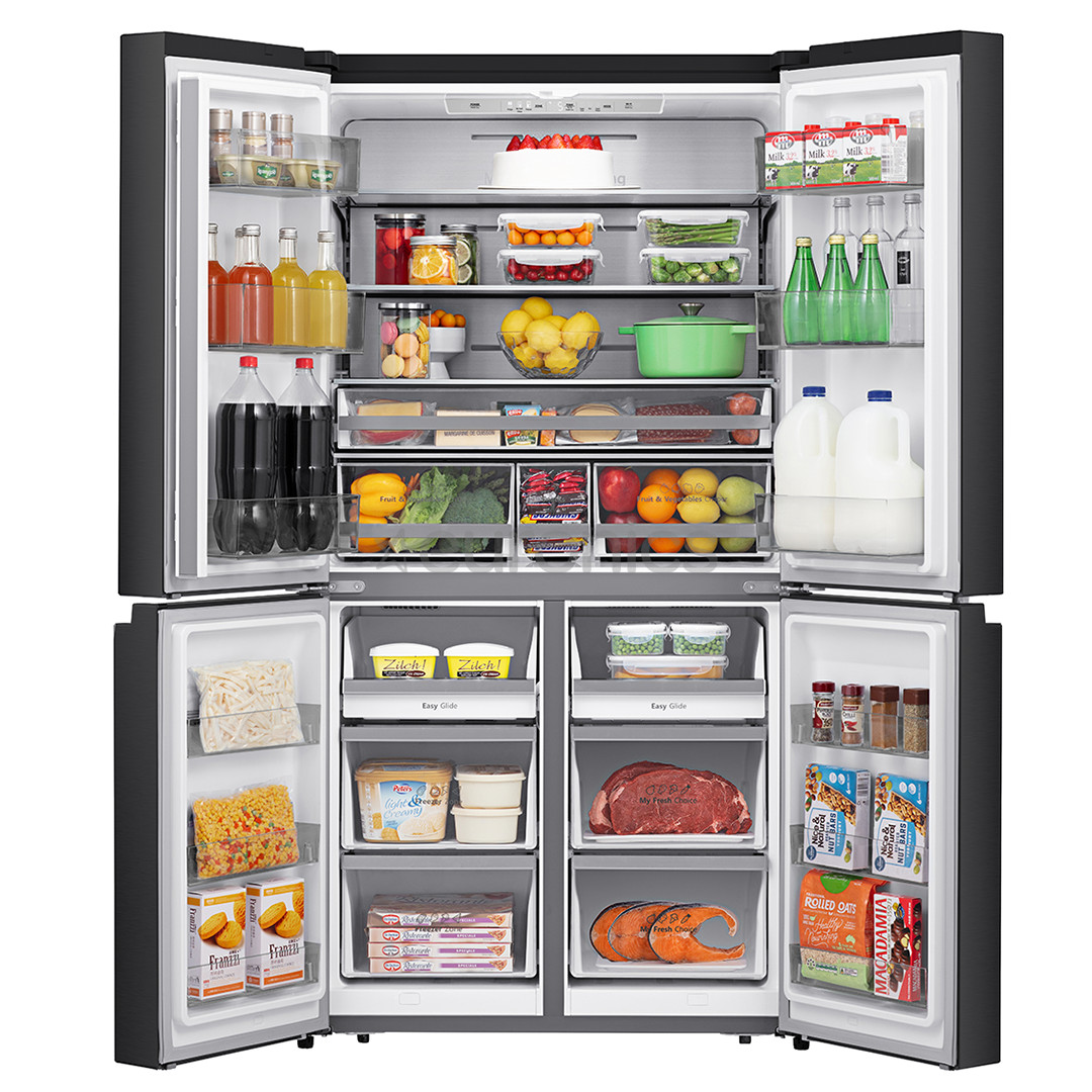 Hisense, Total No Frost, 609 L, height 179 cm, black - SBS Refrigerator