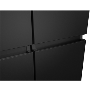 Hisense, Total No Frost, 609 L, height 179 cm, black - SBS Refrigerator