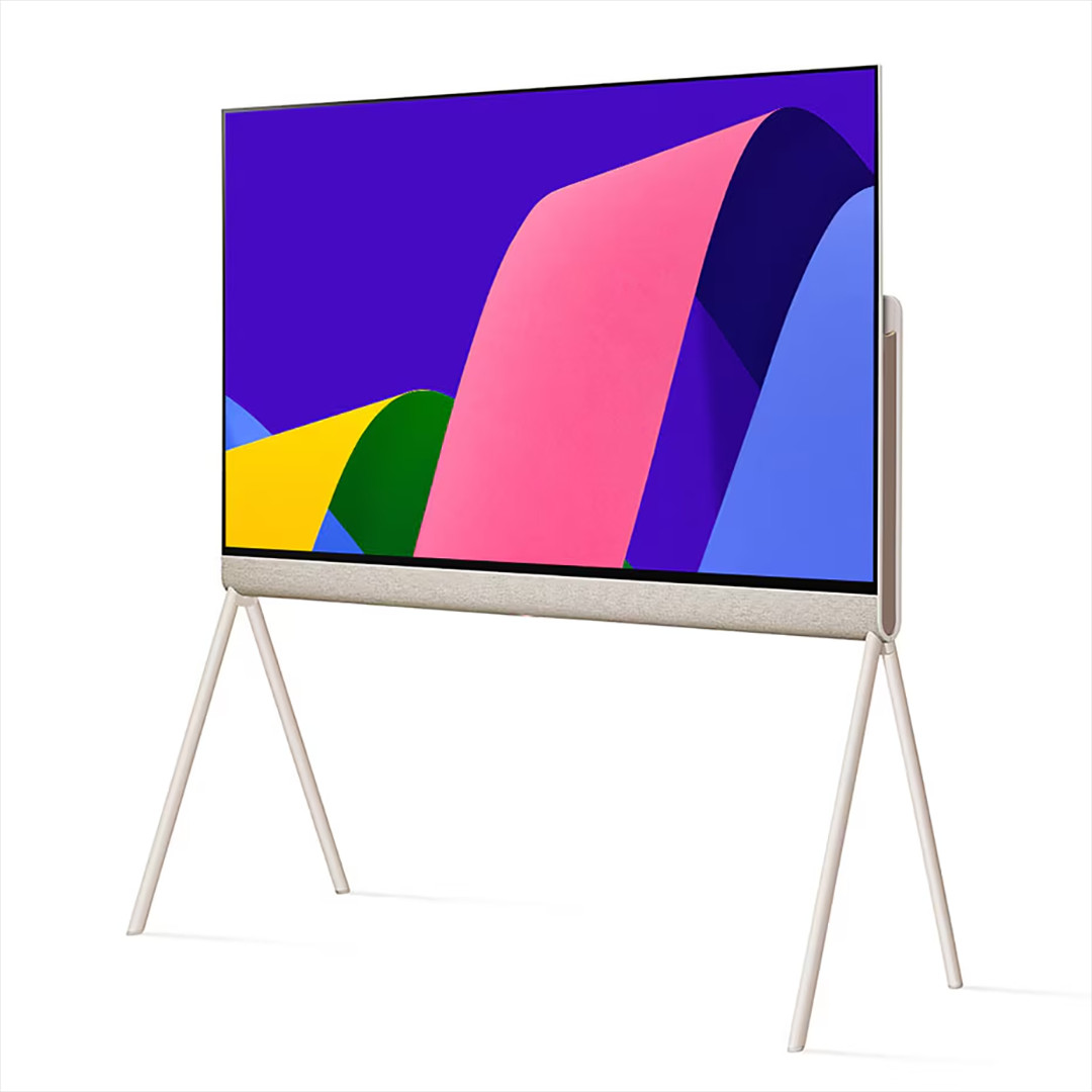 LG OLED Objet Collection Posé, 55'', 4K UHD, OLED, золотистый/бежевый - Телевизор