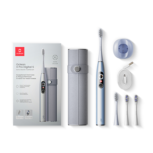 Oclean X Pro Digital, silver - Electric toothbrush XPRODIGITALSETSILVER