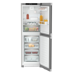 Liebherr, NoFrost, 319 л, высота 186 см, серебристый - Холодильник