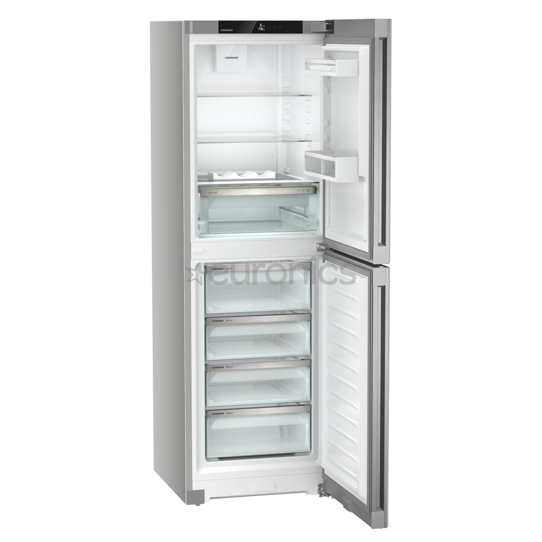 Liebherr, NoFrost, 319 L, height 186 cm, silver - Refrigerator