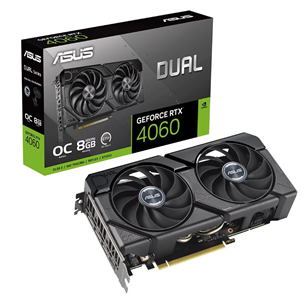 Asus, NVIDIA GeForce RTX 4060, 8 GB GDDR6, 128 bit - Grafiskā karte