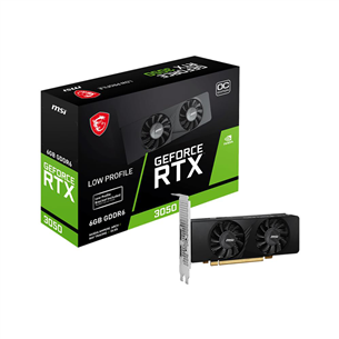 MSI, NVIDIA GeForce RTX 3050, 6 GB GDDR6, 96 bit - Grafiskā karte 4711377176828
