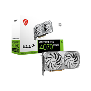 MSI, NVIDIA GeForce RTX 4070 Super, 12 GB GDDR6X, 192 bit - Graphics Card 4711377171304