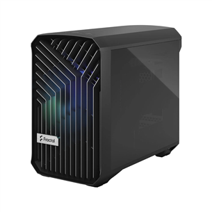 Fractal Design Torrent Nano, RGB, rūdīts stikls, gaišs tonis, melna - Datora korpuss