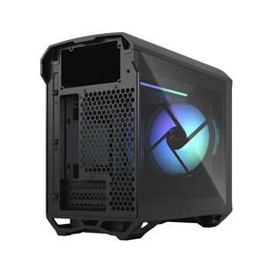 Fractal Design Torrent Nano, RGB, rūdīts stikls, gaišs tonis, melna - Datora korpuss