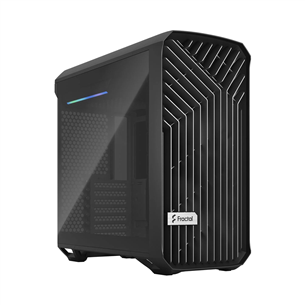 Fractal Design Torrent Compact, RGB, rūdīts stikls, tumši tonēts, melna - Datora korpuss FD-C-TOR1C-01