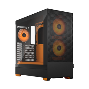 Fractal Design Pop Air, RGB, oranža/melna - Datora korpuss