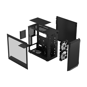 Fractal Design Focus 2, RGB, black - PC case