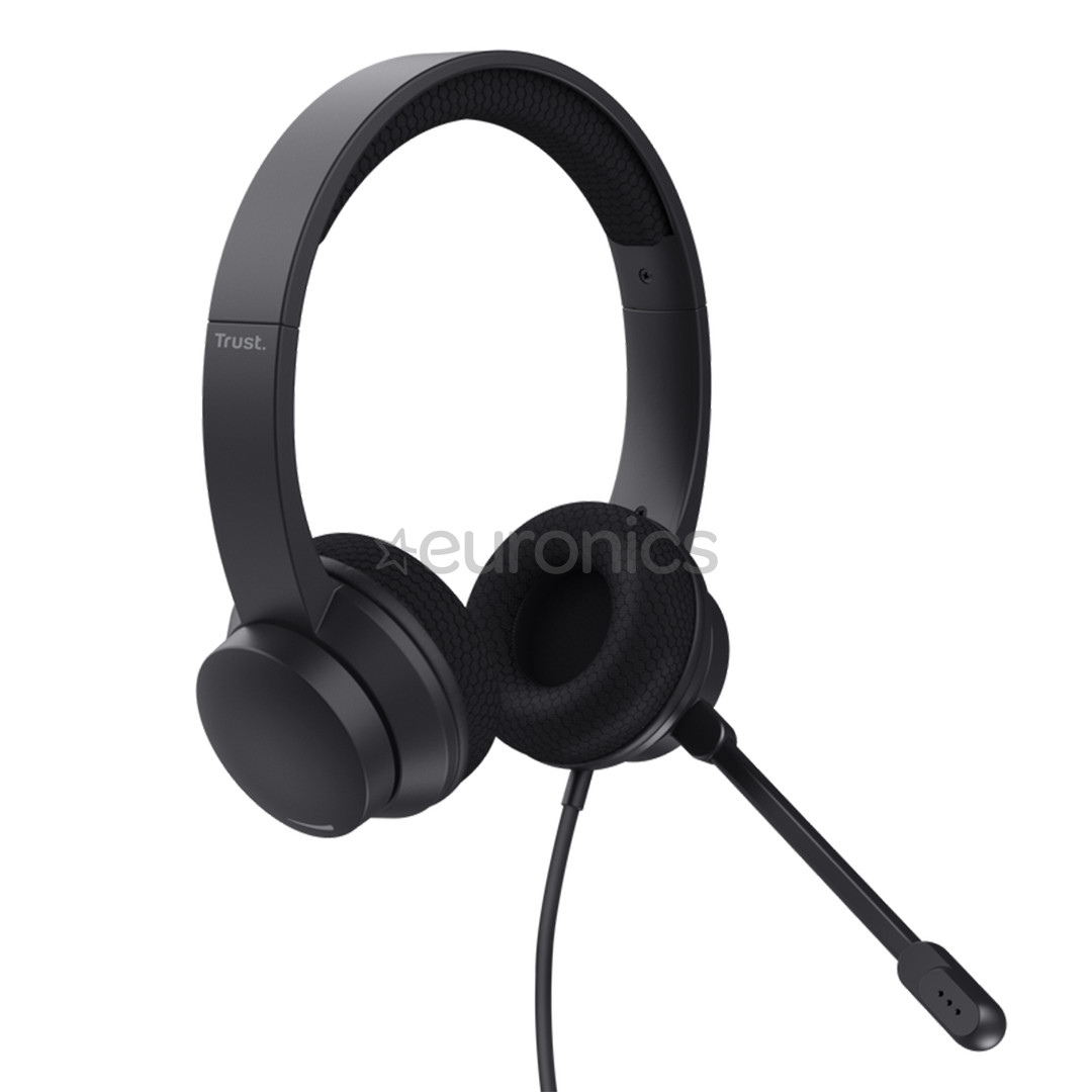 Trust Ayda, USB, noise-cancelling microphone, black - Headset