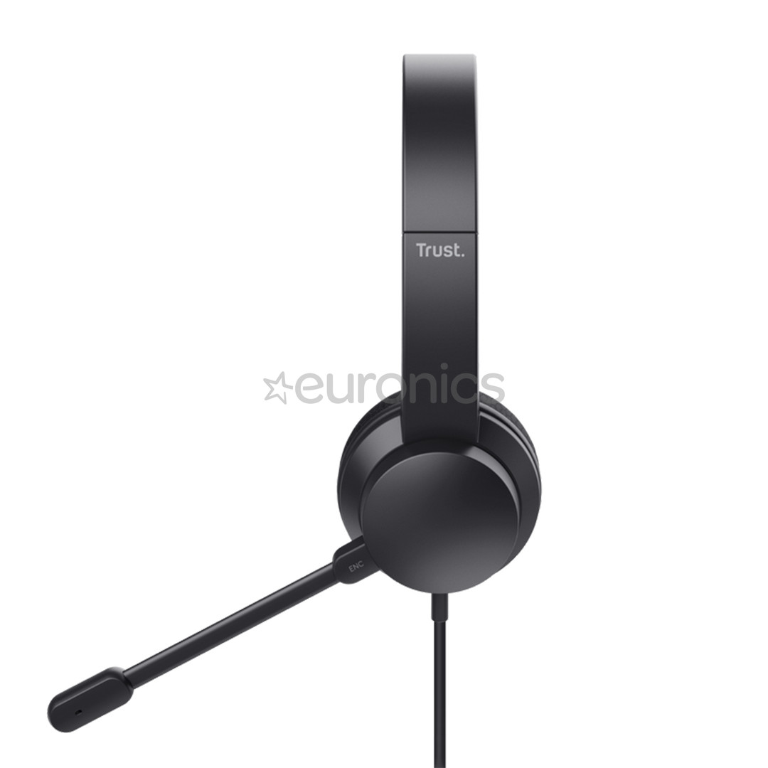 Trust Ayda, USB, noise-cancelling microphone, black - Headset