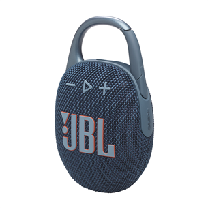 JBL Clip 5, zila - Portatīvais bezvadu skaļrunis JBLCLIP5BLU