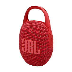 JBL Clip 5, sarkana - Portatīvais bezvadu skaļrunis JBLCLIP5RED