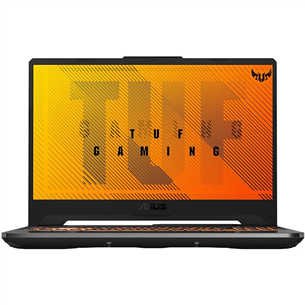 ASUS TUF Gaming A15 FA506NC, 15.6'', FHD, 144 Hz, Ryzen 5, 16 GB, 512 GB, RTX 3050, ENG, melna - Portatīvais dators FA506NC-HN017W