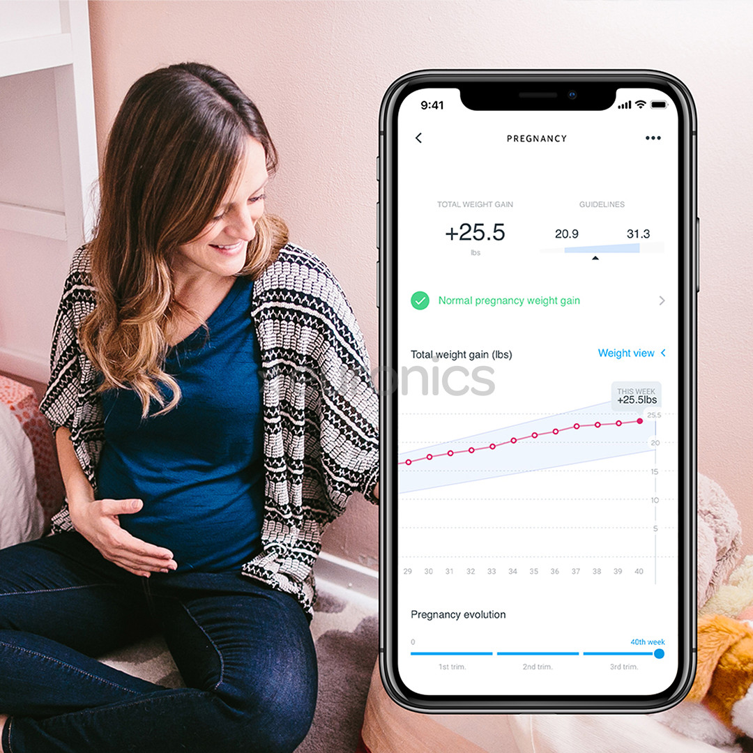 Withings Body, melna - Diagnostiskie elektroniskie svari
