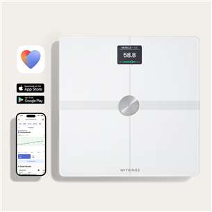 Withings Body Smart, balta - Diagnostiskie elektroniskie svari