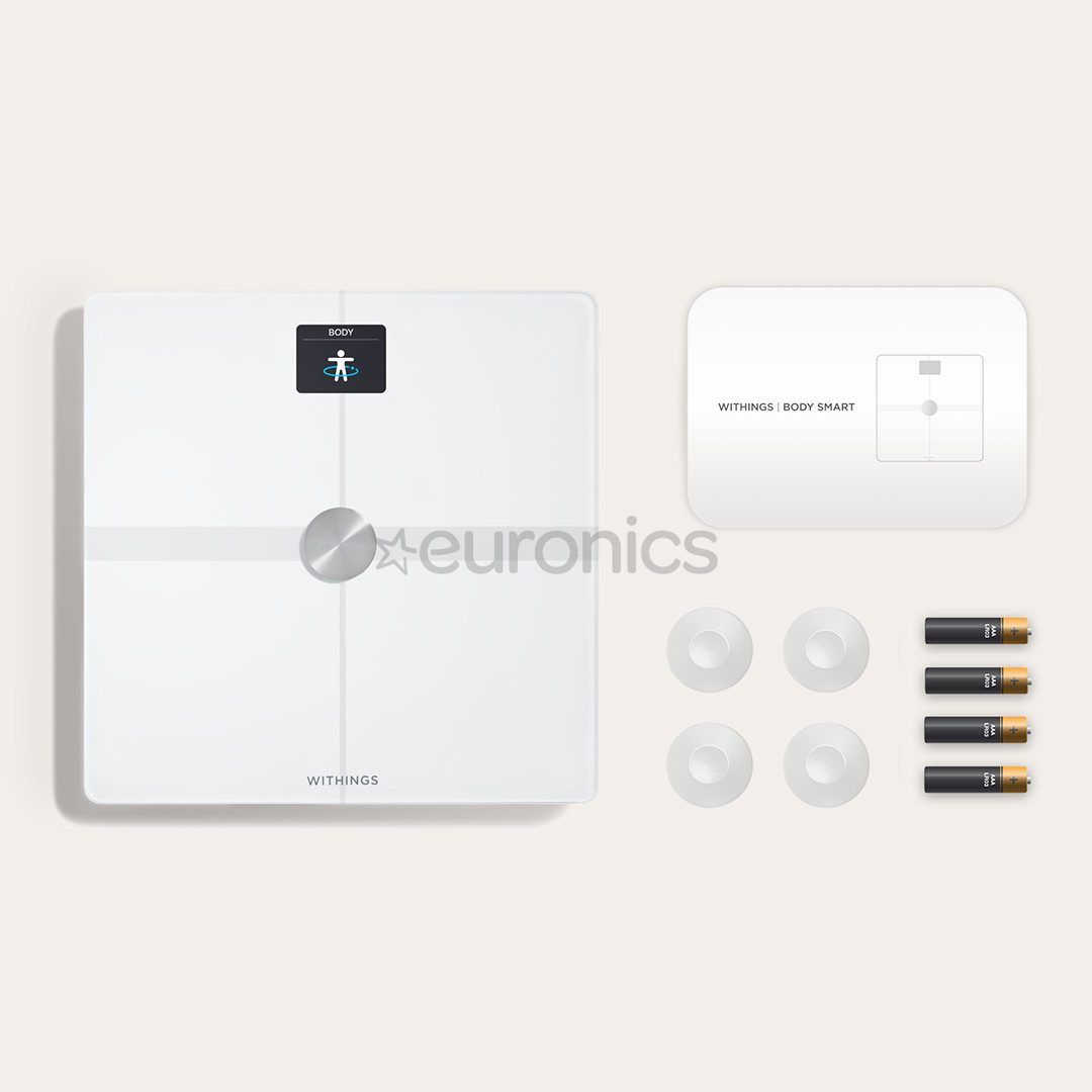 Withings Body Smart, balta - Diagnostiskie elektroniskie svari