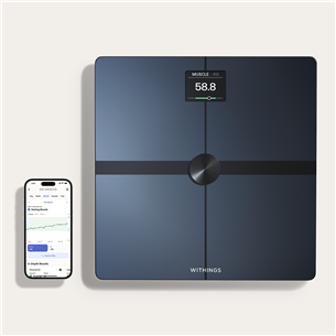 Withings Body Smart, melna - Diagnostiskie elektroniskie svari