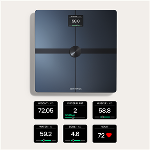 Withings Body Smart, black - Diagnostic bathroom scale