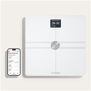 Withings Body Comp, balta - Diagnostiskie elektroniskie svari