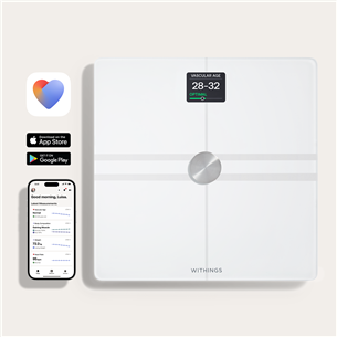 Withings Body Comp, balta - Diagnostiskie elektroniskie svari