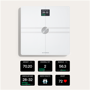 Withings Body Comp, balta - Diagnostiskie elektroniskie svari