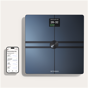 Withings Body Comp, melna - Diagnostiskie elektroniskie svari