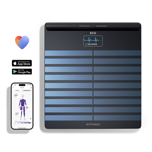 Withings Body Scan, melna - Diagnostiskie elektroniskie svari