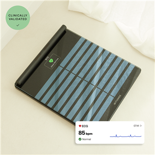 Withings Body Scan, melna - Diagnostiskie elektroniskie svari