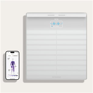 Withings Body Scan, balta - Diagnostiskie elektroniskie svari