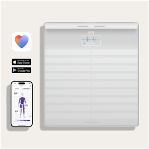 Withings Body Scan, balta - Diagnostiskie elektroniskie svari