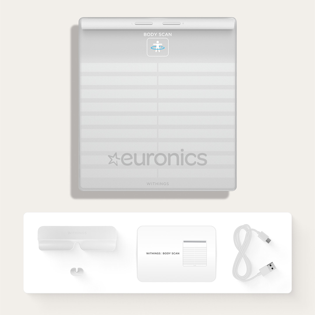 Withings Body Scan, balta - Diagnostiskie elektroniskie svari