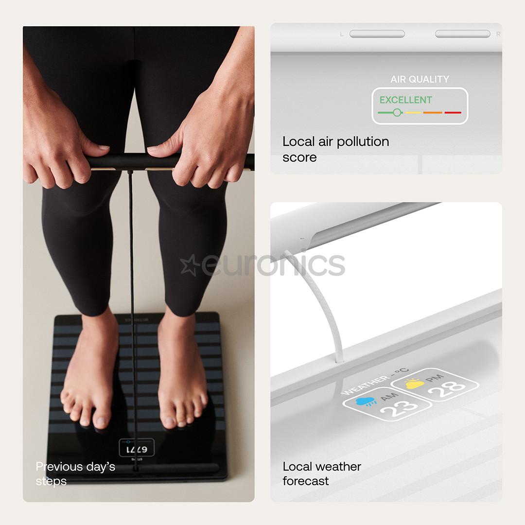 Withings Body Scan, balta - Diagnostiskie elektroniskie svari