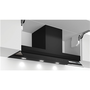 Bosch, Series 6, 749 m³/h, width 90 cm, black - Built-in cooker hood